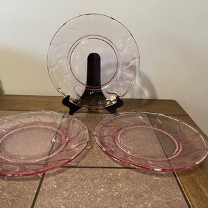 Fostoria Jamestown Pink Dinner Plates